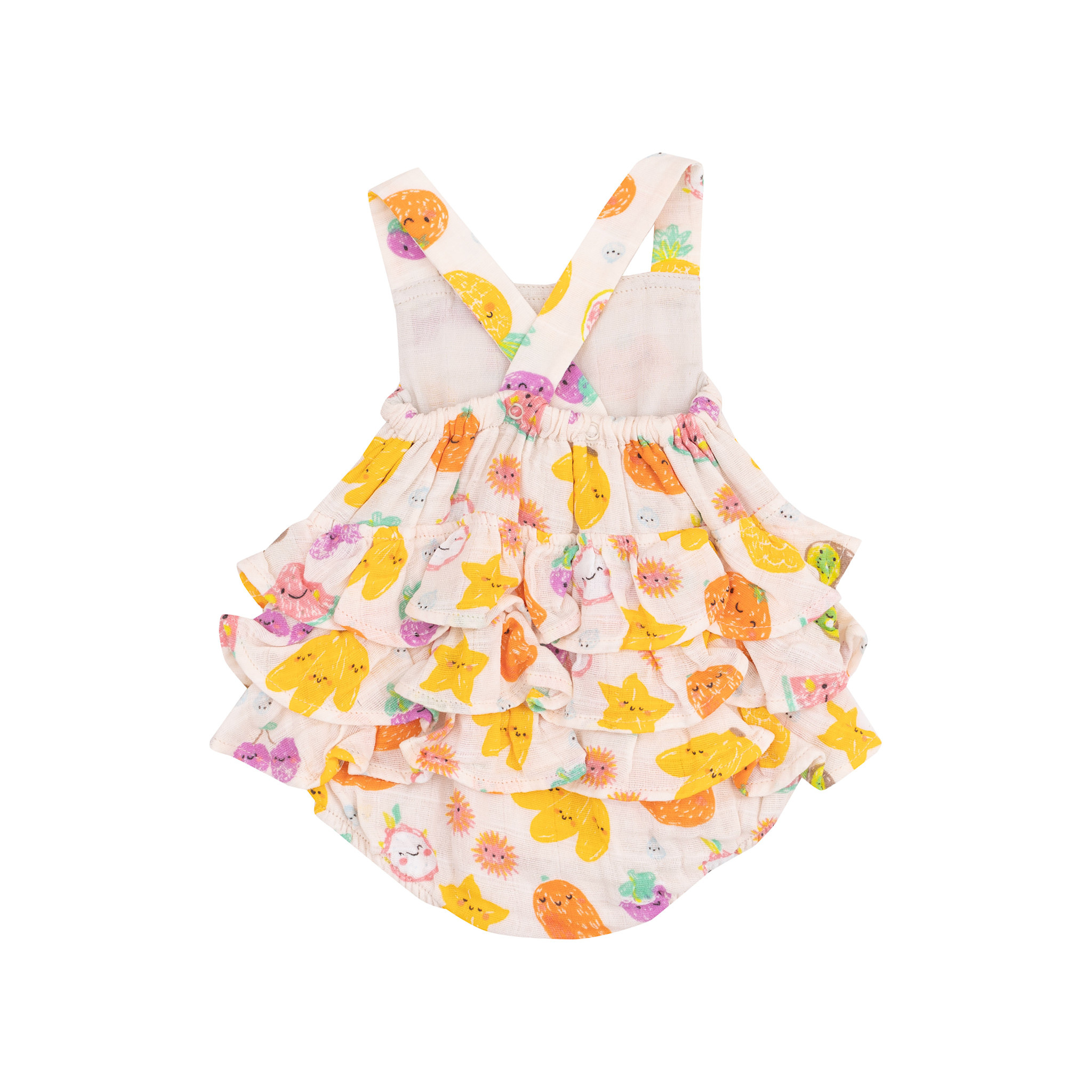 Angel Dear Angel Dear Tropical Market Fruit Ruffle Sunsuit