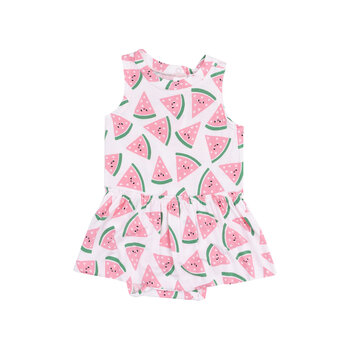 Angel Dear Angel Dear Watermelon Hearts Bodysuit W/ Skirt