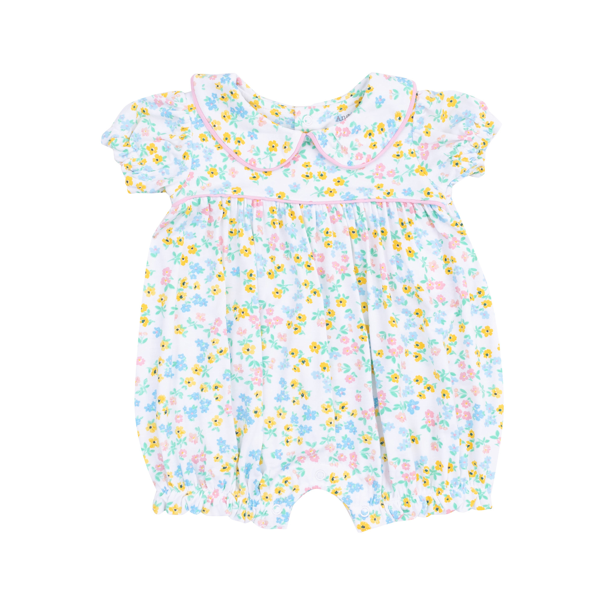 Angel Dear Angel Dear Caroline's Calico Classic Puff Sleeve Baby Doll Bubble