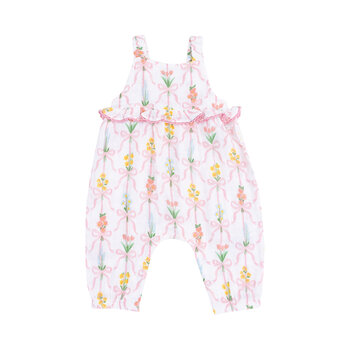 Angel Dear Angel Dear Ribbon Bouquets Ruffle Waist Romper