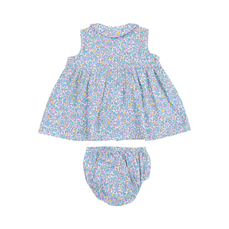 Angel Dear Angel Dear Flowers and Berries The Jill- Peter Pan Button Front Dress