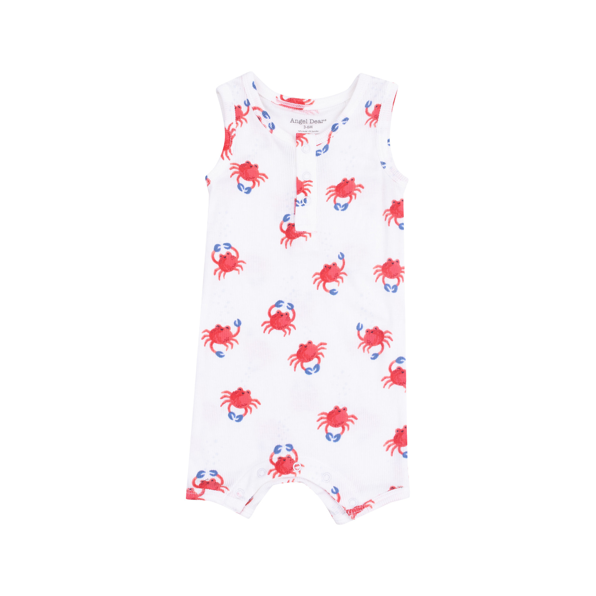 Angel Dear Angel Dear Crabby Cuties Sleeveless Shortie Romper