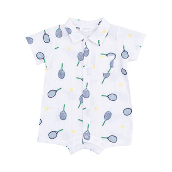 Angel Dear Angel Dear Tennis Button Down Polo Shortie