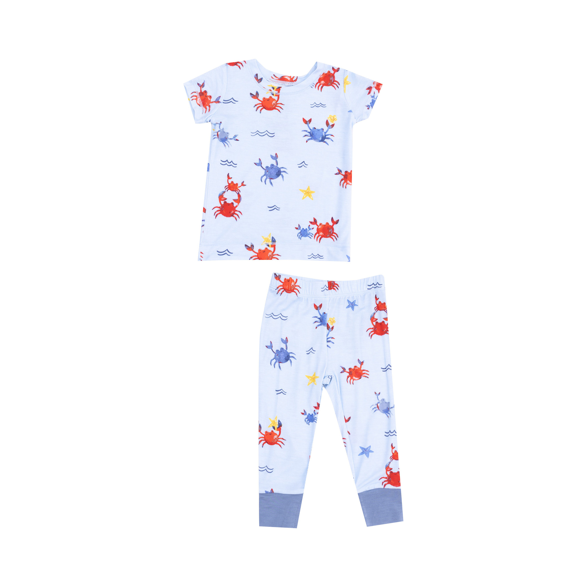 Angel Dear Angel Dear Crayon Crabs S/S Loungewear Set