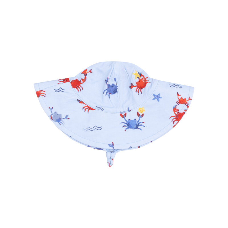 Angel Dear Angel Dear Crayon Crabs Wide Brim Sunhat
