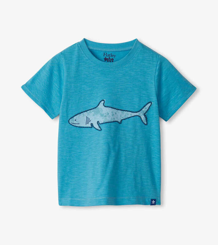 Hatley Hatley Blue Shark Graphic Tee
