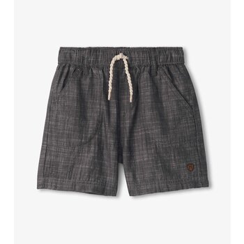 Hatley Hatley Dark Grey Chambray Woven Short