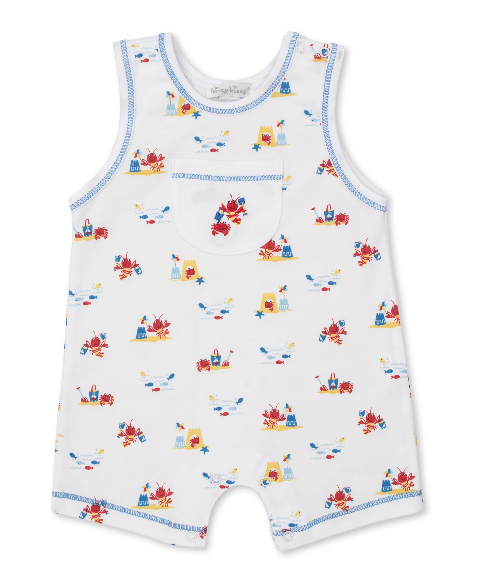 kissy kissy Kissy Kissy Lobsters Sandy Smiles Sleeveless Playsuit