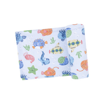 Angel Dear Angel Dear Cute Ocean Creatures Swaddle Blanket