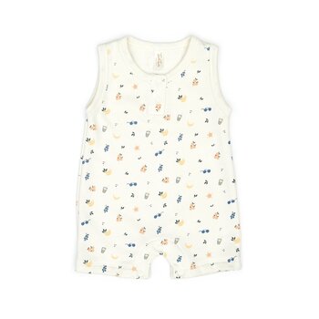 Tun Tun Tun Tun Sleeveless Picnic Romper