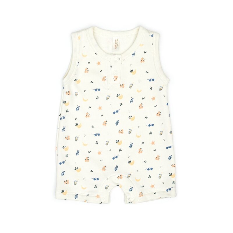 Tun Tun Tun Tun Sleeveless Picnic Romper