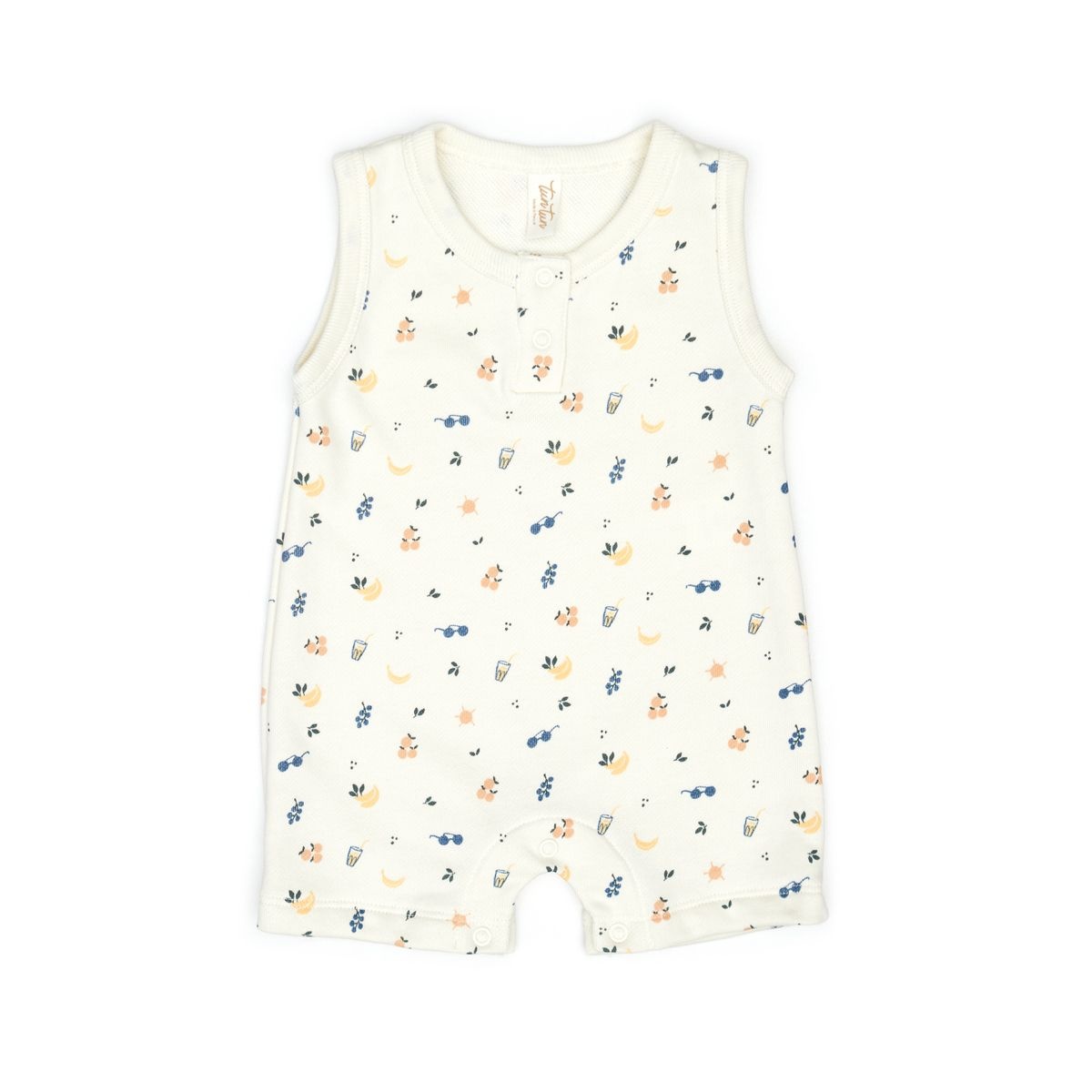 Tun Tun Tun Tun Sleeveless Picnic Romper