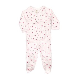 Tun Tun Tun Tun Cherries Pointelle Kimono Set