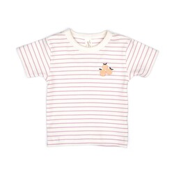 Tun Tun Tun Tun Short Sleeve Striped Ribbed Set