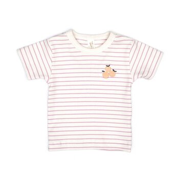 Tun Tun Tun Tun Short Sleeve Striped Ribbed Set