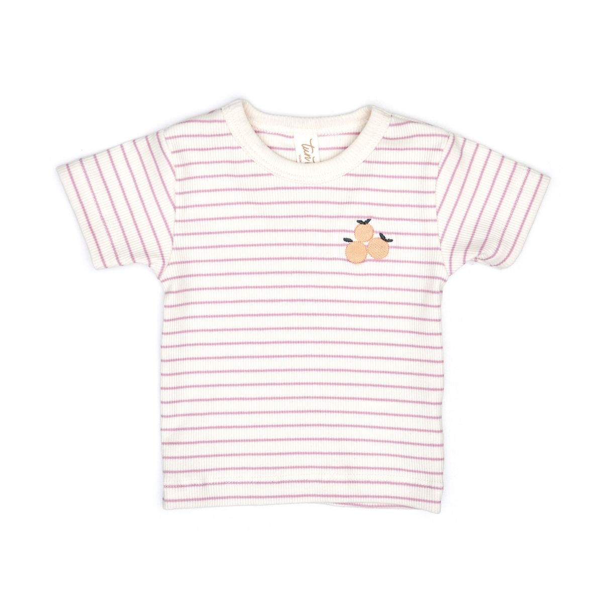 Tun Tun Tun Tun Short Sleeve Striped Ribbed Set