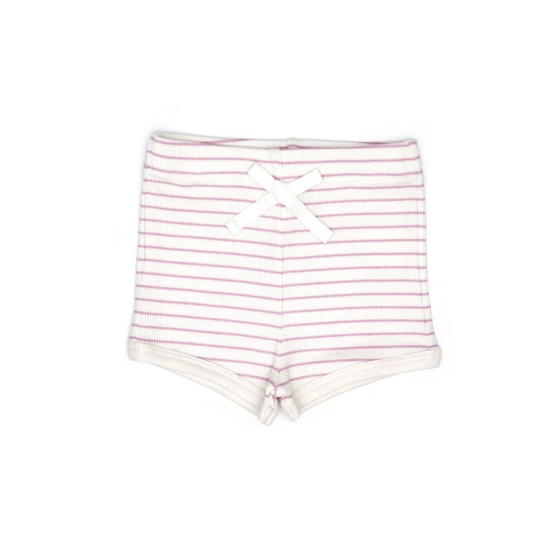 Tun Tun Tun Tun Short Sleeve Striped Ribbed Set