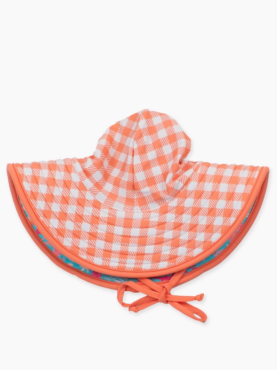 RuffleButts Rufflebutts Ocean Tides Reversible Swim Hat