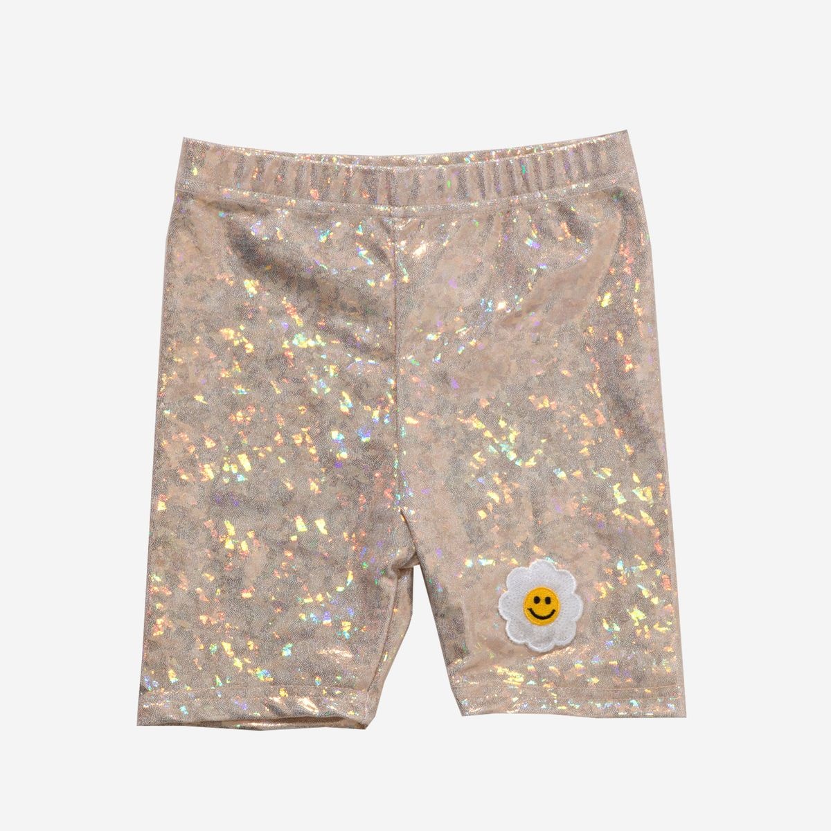 Petite Hailey Petite Hailey  Julia Metallic Bike Shorts