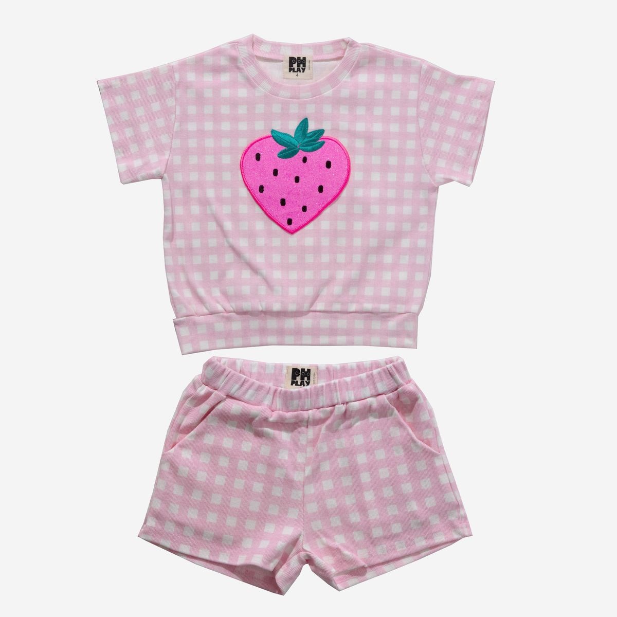 Petite Hailey Petite Hailey Strawberry Sweatshirt Set