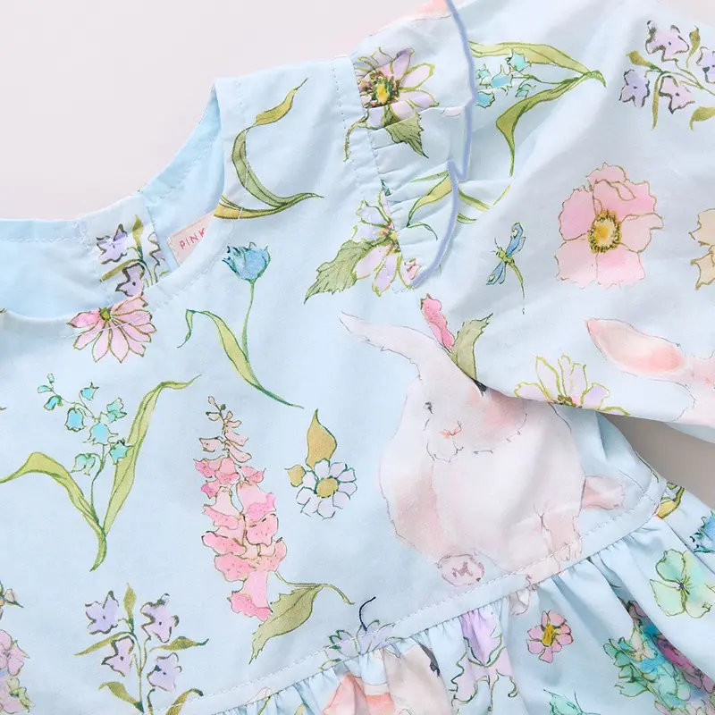Pink Chicken Pink Chicken Brooke Botanical Bunny Dress Set