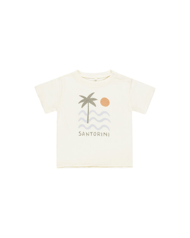 Rylee and Cru Rylee & Cru Santorini Raw Edge Tee