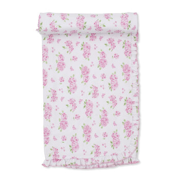 kissy kissy Kissy Kissy Heavenly Hydrangeas Print Blanket- Pink