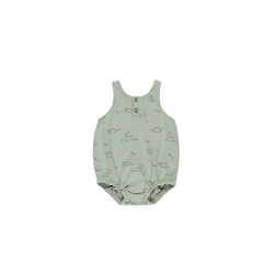 Quincy Mae Quincy Mae Dino Sleeveless Bubble Romper