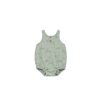 Quincy Mae Quincy Mae Dino Sleeveless Bubble Romper