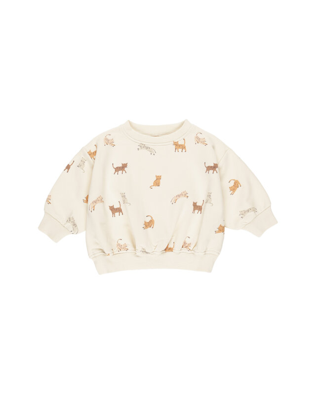 Quincy Mae Relaxed Sweatshirt - Cats Quincy Mae Relaxed Sweatshirt - Cats