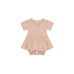 Quincy Mae Quincy Mae Pointelle Skirted Bodysuit