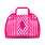 Iscream Pink Mini Jelly Bag