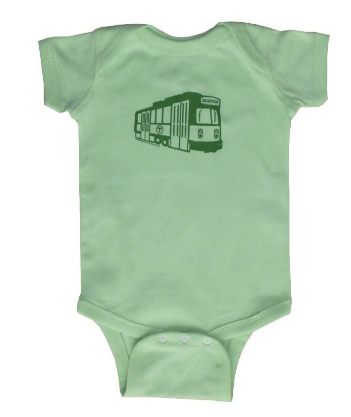 Sidetrack Sidetrack Short Sleeve Boston Green Line Bodysuit
