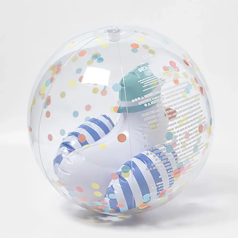 Sunny Life Sunny Life 3D Inflatable Beach Ball Sid the Seagull Blue Stripe