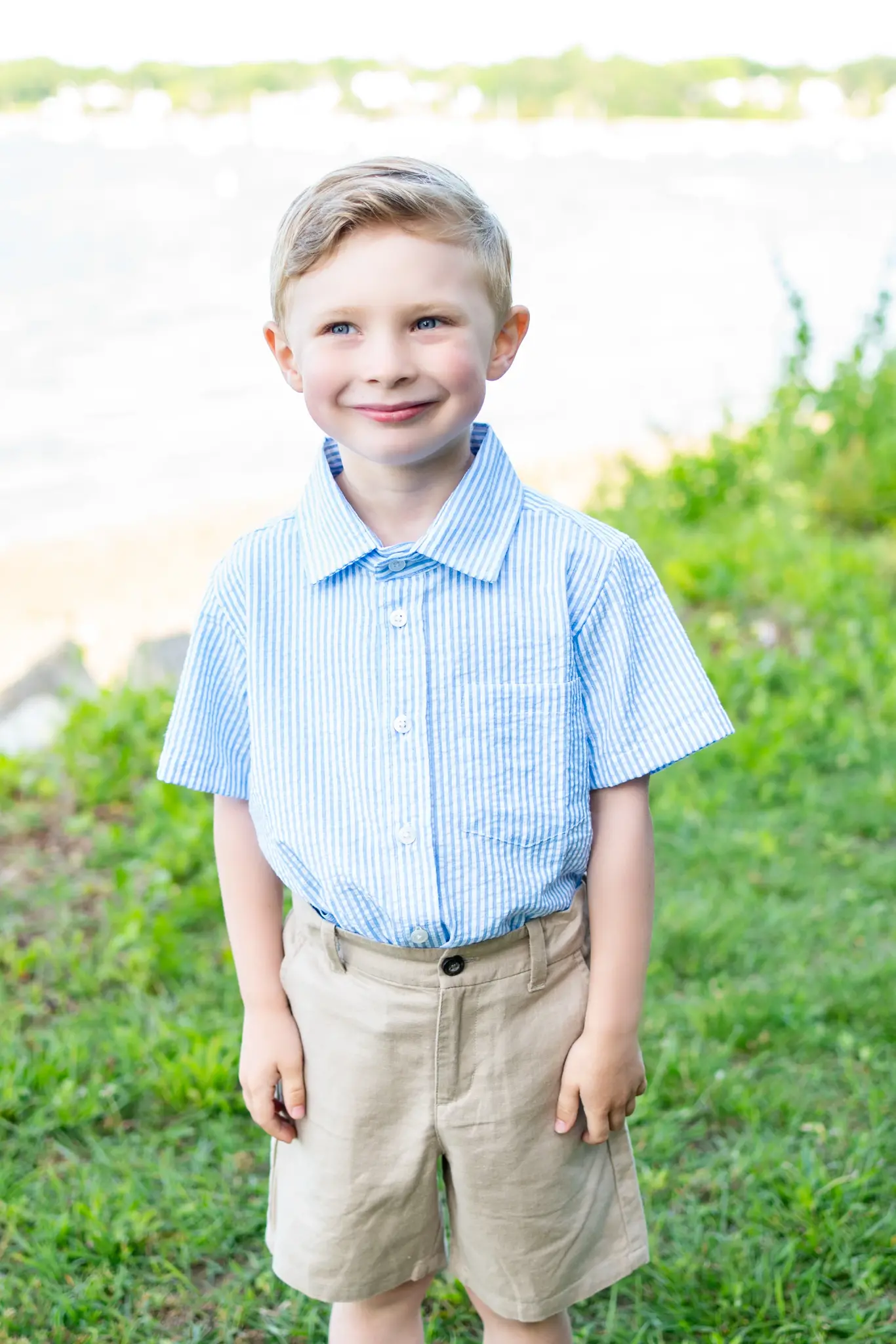 Maddie & Connor Maddie & Connor Seersucker Button Down