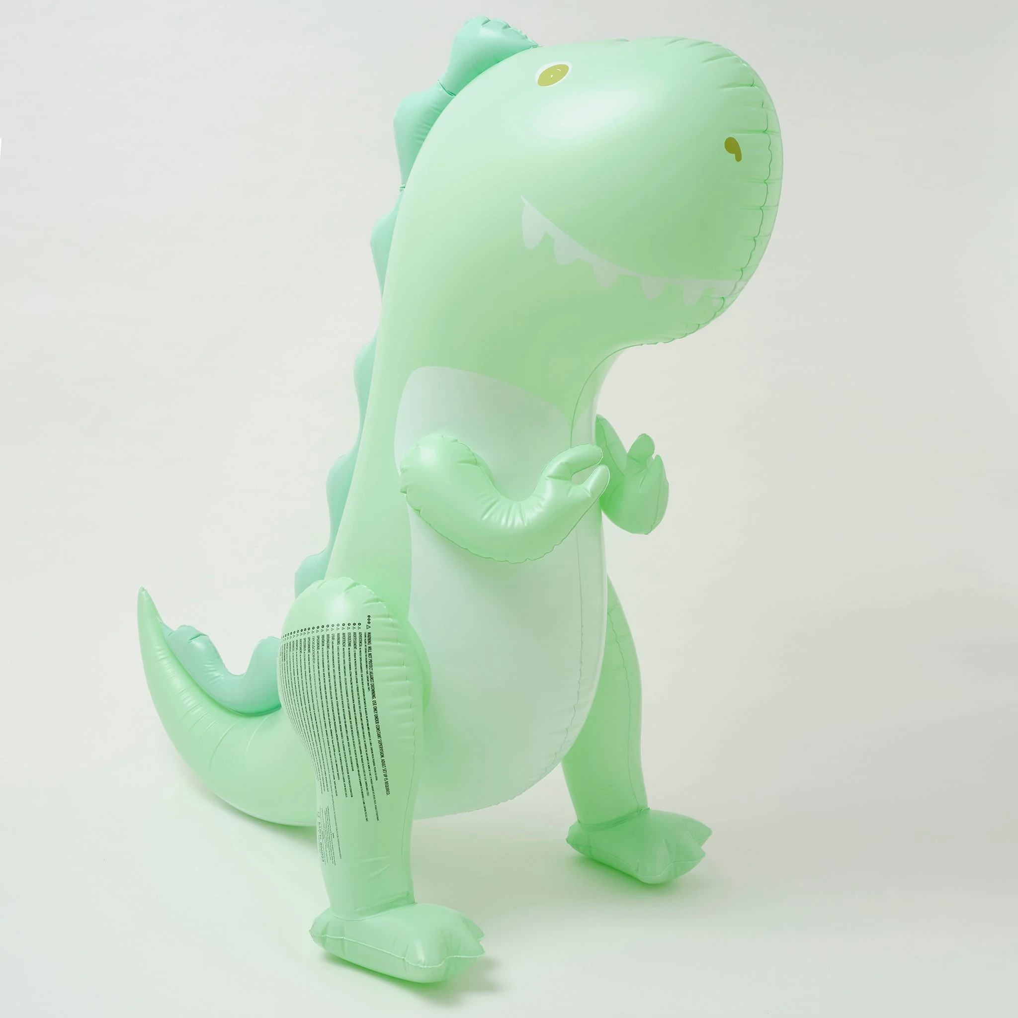 Sunny Life Sunny Life Inflatable Giant Sprinkler Surfing Dino - Ice Mint