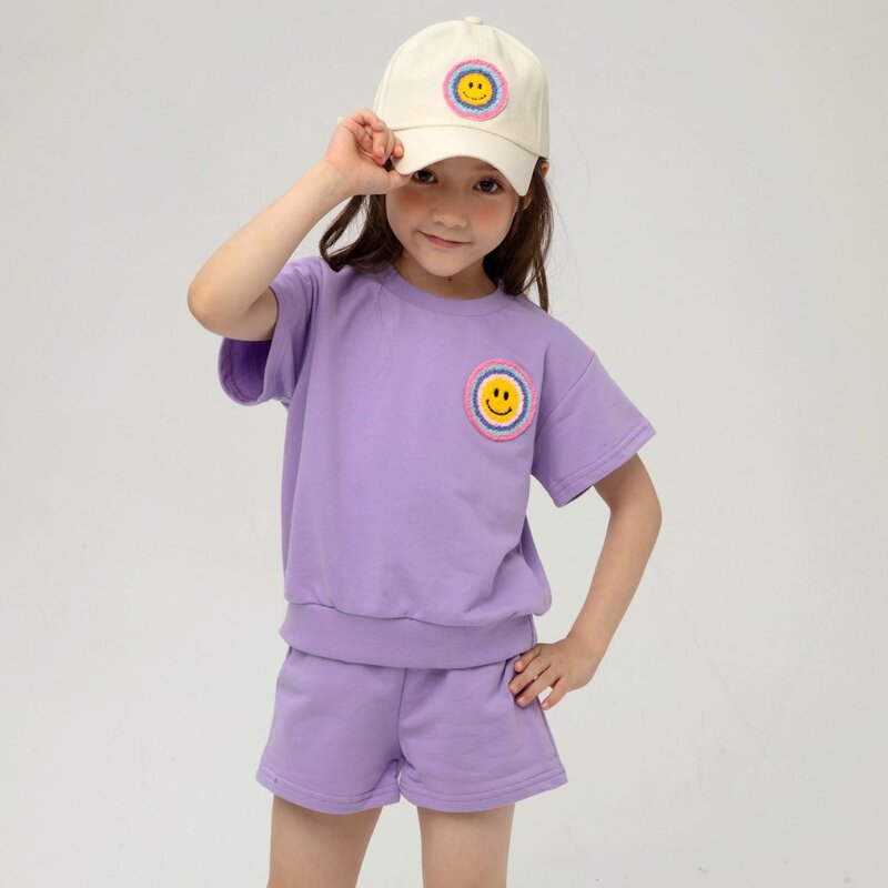Petite Hailey Petite Hailey Multi Smile Sweatshirt Set