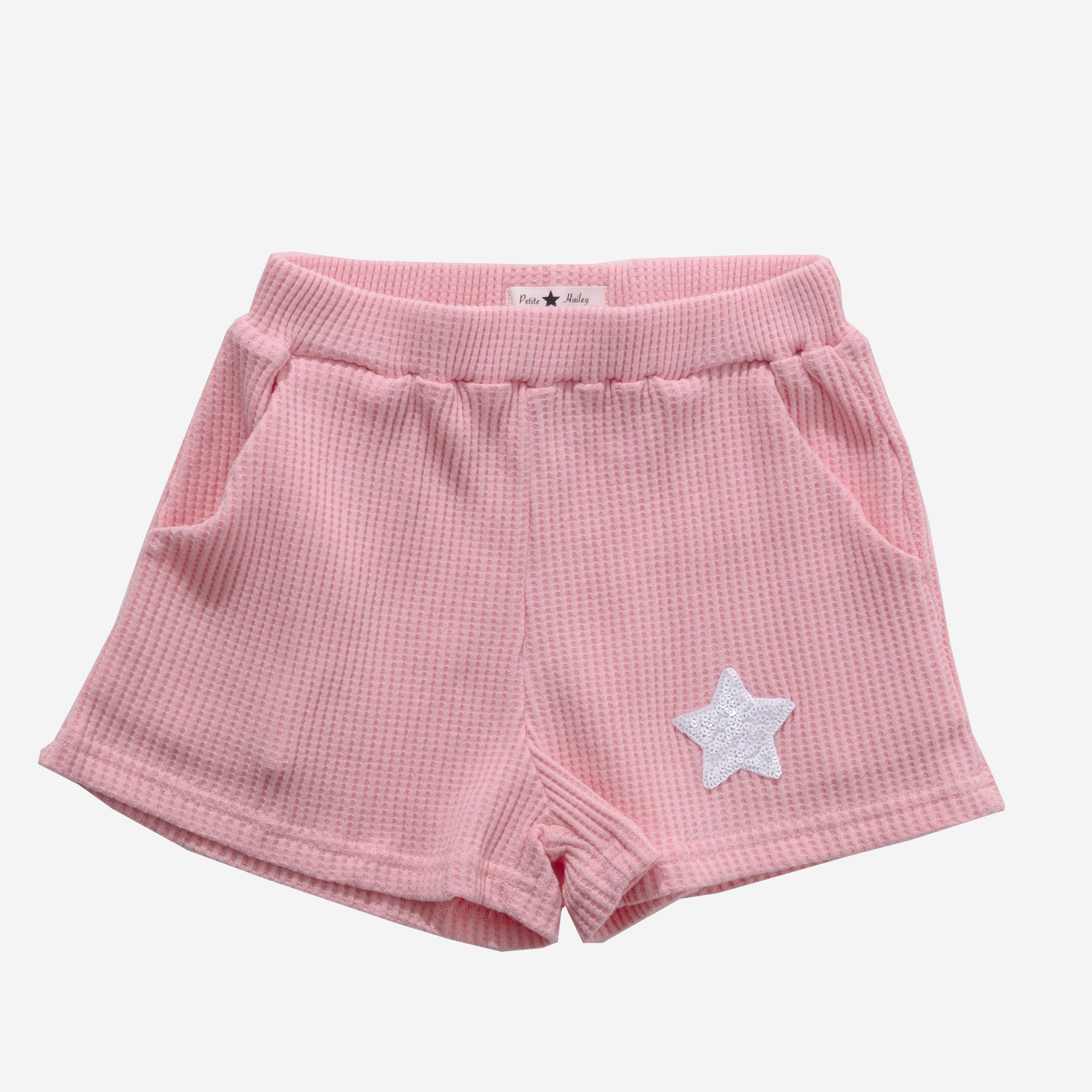 Petite Hailey Petite Hailey Waffle Star Sweatshirt Set
