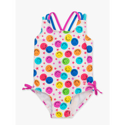 RuffleButts Rufflebutts Star Smile Cross Back One Piece