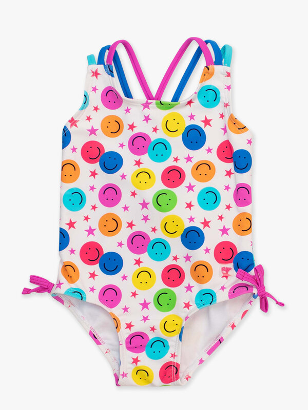 RuffleButts Rufflebutts Star Smile Cross Back One Piece