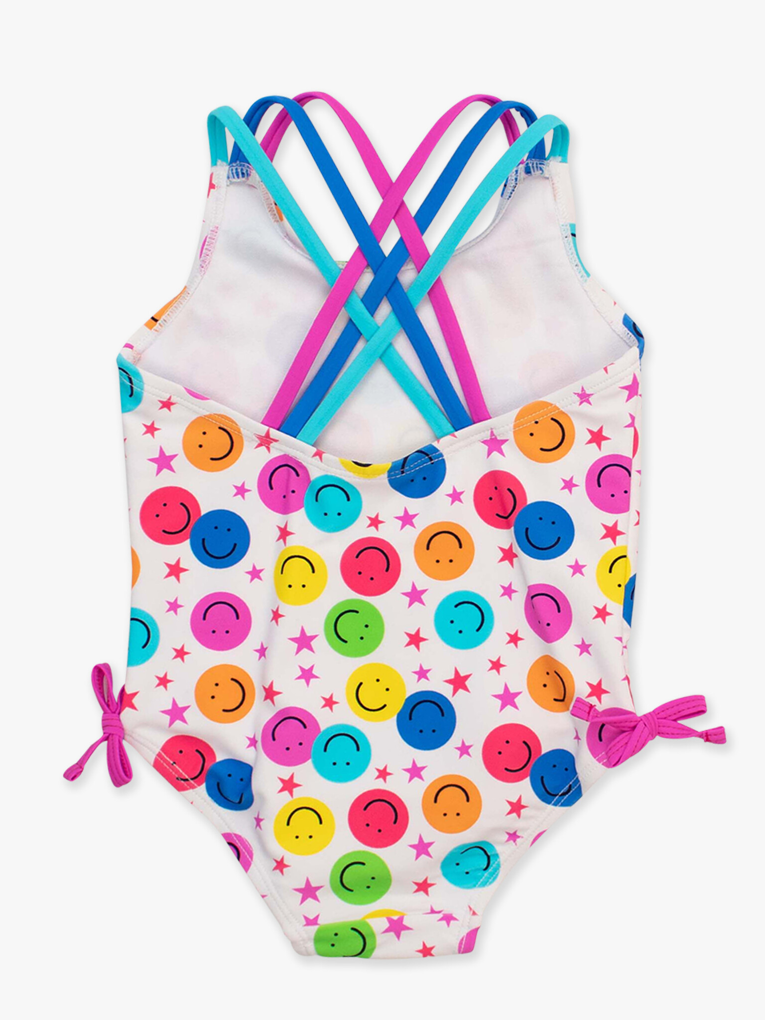 RuffleButts Rufflebutts Star Smile Cross Back One Piece