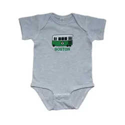 Sidetrack Sidetrack Hand Drawn Boston Trolley Onesie