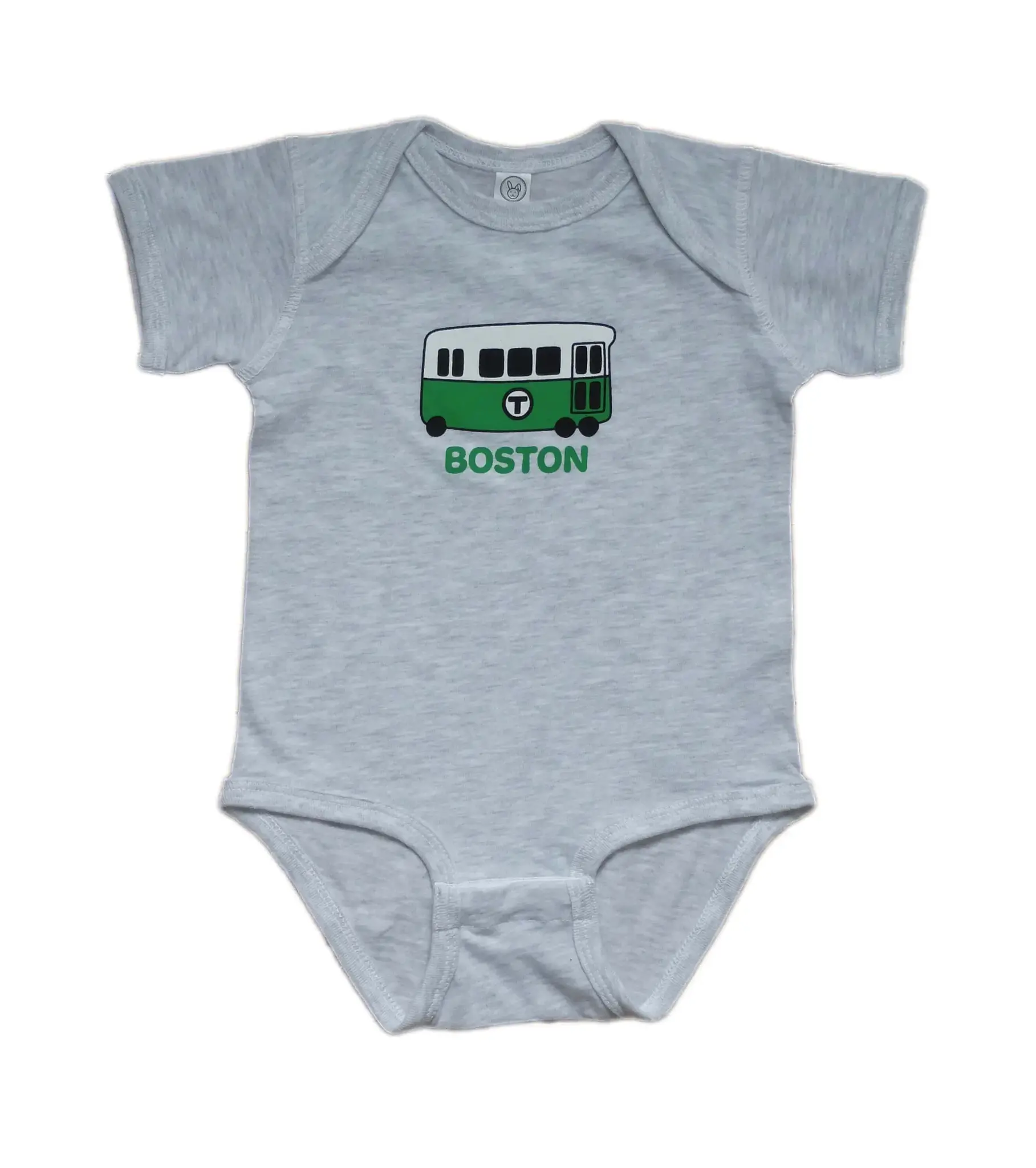Sidetrack Sidetrack Hand Drawn Boston Trolley Onesie
