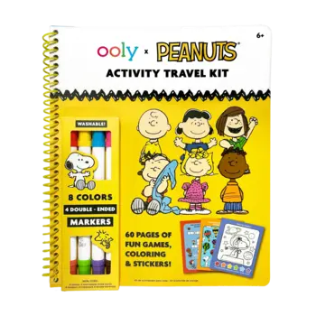 ooly Ooly x Peanuts Activity Travel Kit & Double-Ended Markers