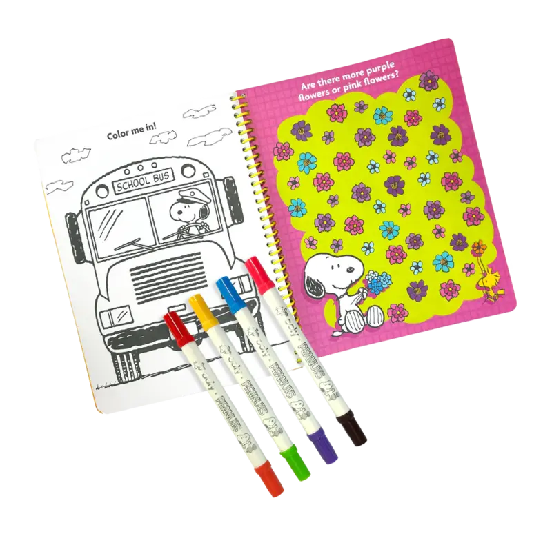 ooly Ooly x Peanuts Activity Travel Kit & Double-Ended Markers