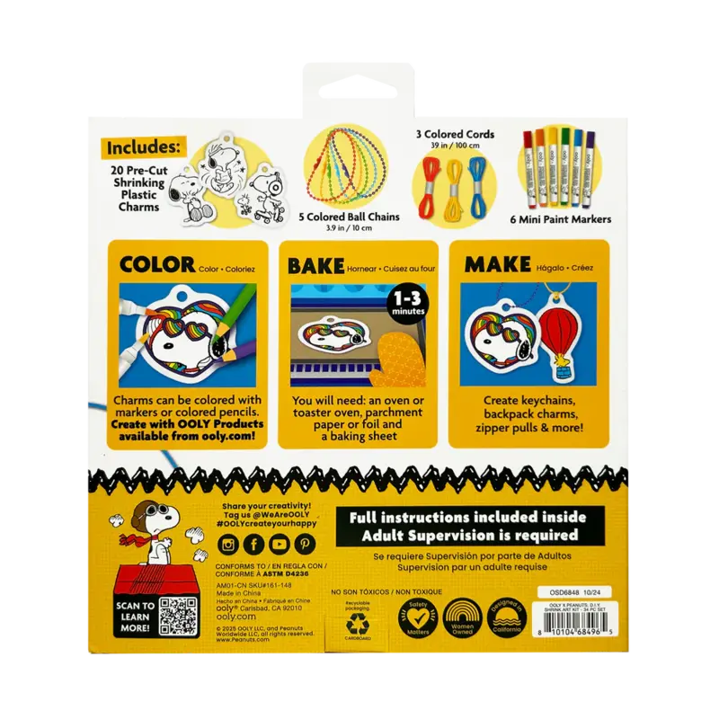 ooly Ooly x Peanuts DIY Shrink Art Kit