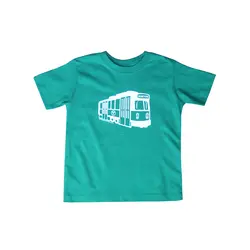 Sidetrack Sidetrack Boston MBTA Green Line Short Sleeve Tee  Shirt