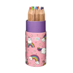 ooly Ooly Draw 'n' Doodle Mini Colored Pencils + Sharpener - Set of 12