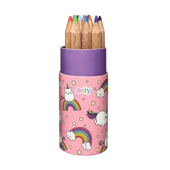 ooly Ooly Draw 'n' Doodle Mini Colored Pencils + Sharpener - Set of 12