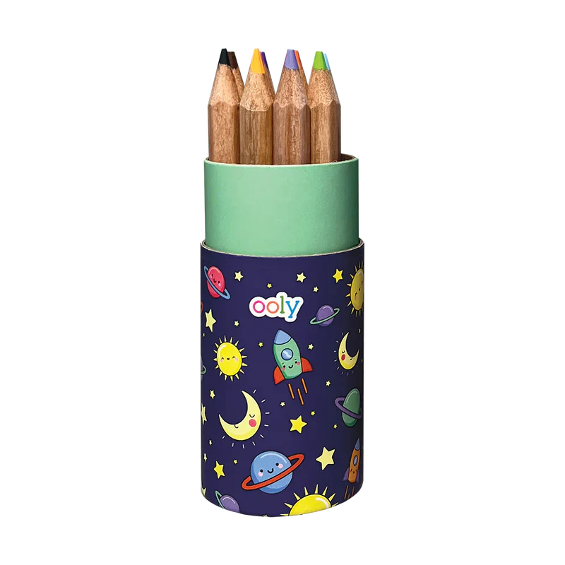 ooly Ooly Draw 'n' Doodle Mini Colored Pencils + Sharpener - Set of 12